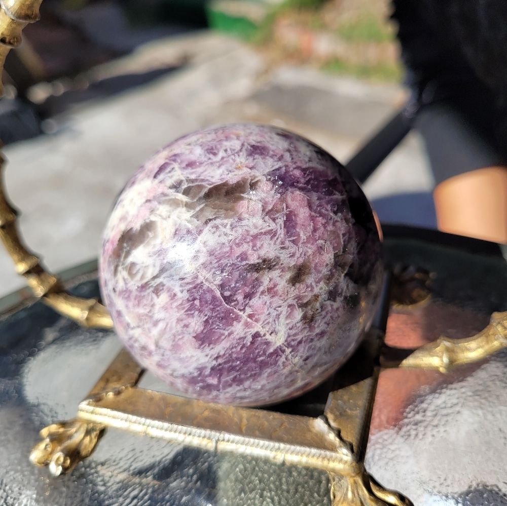Lepidolite Sphere